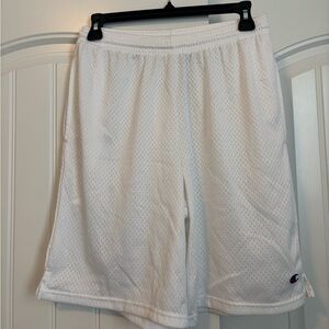 Champion Men's Athletic White Mesh Shorts